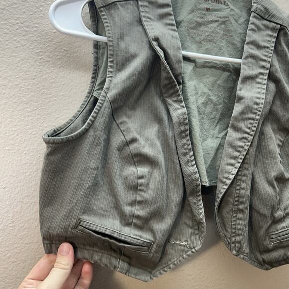 Vintage Y2K Xhilaration Vest Womens Military Utility Style Vest SZ m Goblincore - Picture 2 of 5